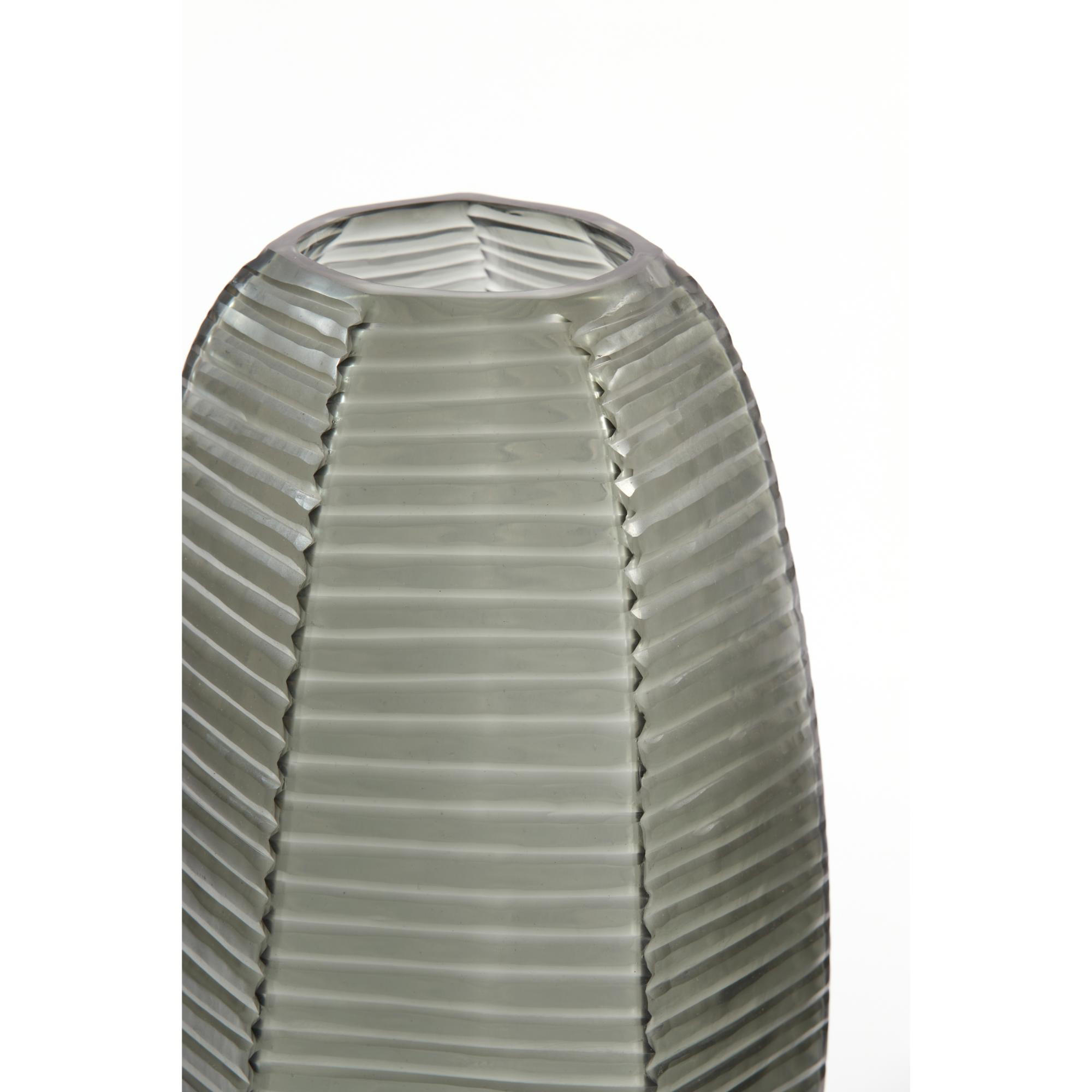 VASE Maeva Grau 23/23/37.5 cm - Grau, Glas (37.5cm) - Light & Living