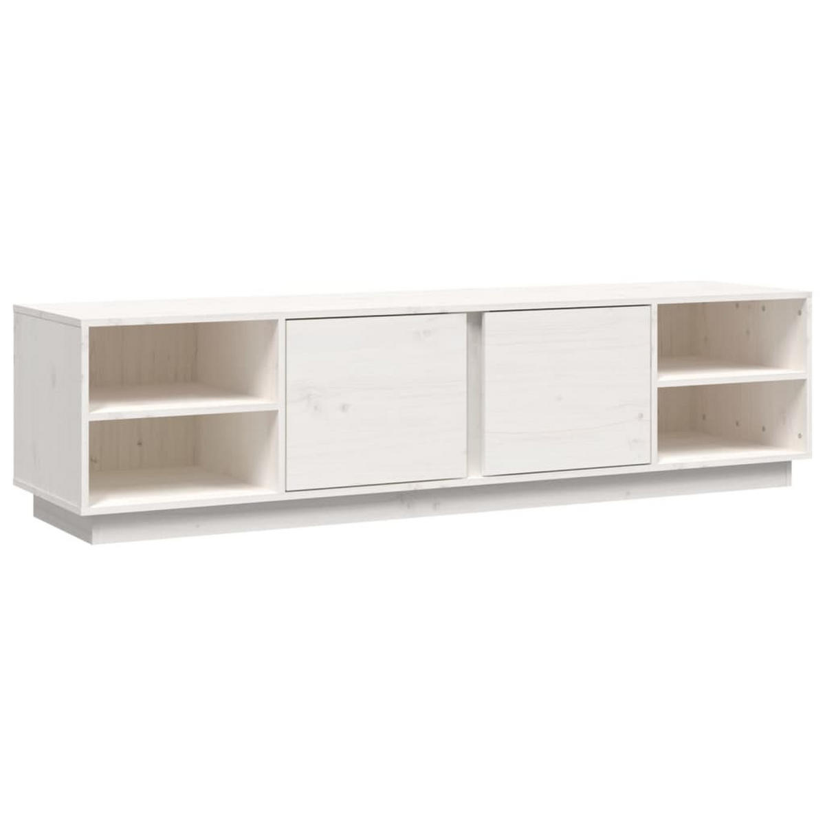 TV-SCHRANK Weiß 156/40/40 Cm Massivholz Kiefer - Weiß, Holz (156/40/40cm) - vidaXL