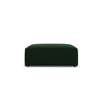 POUF Jodie aus Samt flaschengrün - Dunkelgrün, Textil (80/40/102cm) - Micadoni
