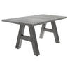 ESSTISCH ausziehbar Elia 3 160 x 90 x 75 Esszimmertisch Graphit/Beton - Hellgrau, Holz (160/90/75cm) - 58aufmkessel