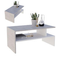 COUCHTISCH Jula_SK 50/45/93 - Weiß/Grau, Holzwerkstoff (93/50/45cm) - RAUMHIRSCH FURNITURE