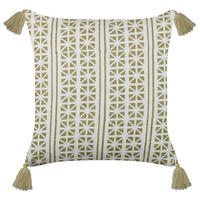 DEKOKISSEN Hellgrün 45/45 cm Syringa - Hellgrün, Naturmaterialen/Textil (45/45cm) - Beliani