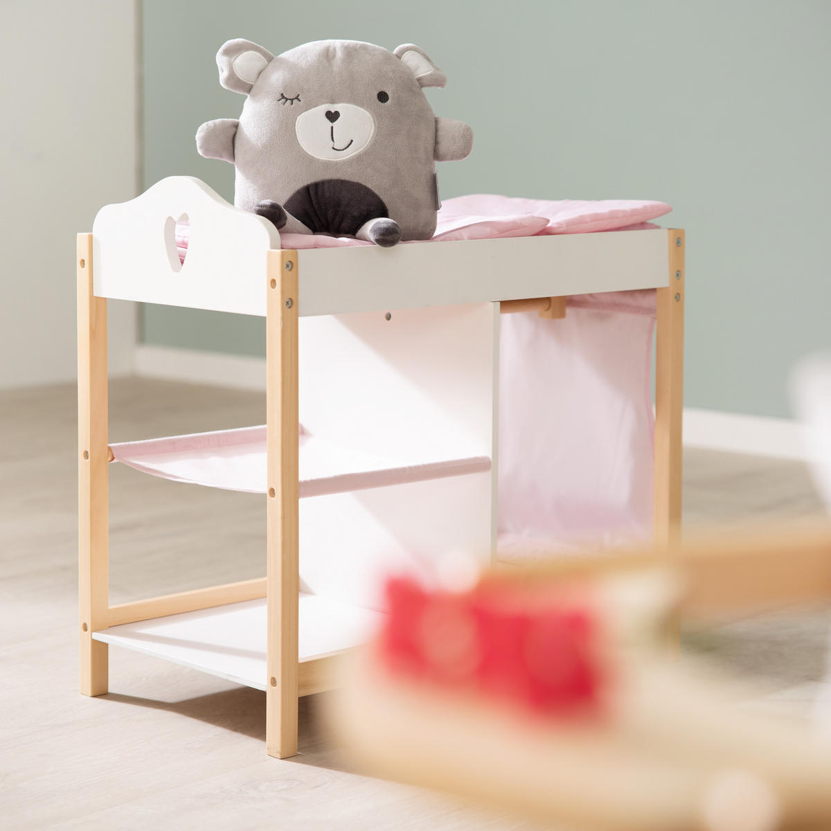 PUPPENKOMMODE Scarlett - Weiß, Holzwerkstoff (30/50/52cm) - Roba