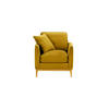 SESSEL Linara-Velluto 8 - Gelb, Holz/Textil (81/91/95cm)
