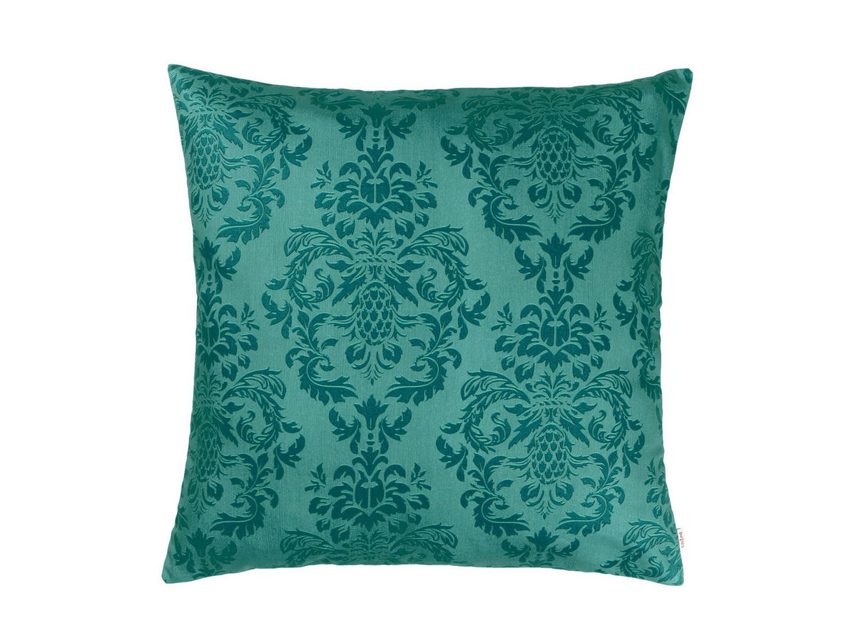 KISSENNHÜLLE Epoche petrol-grün 60/60 cm - Petrol, Textil (60/60cm) - beties Heimtextil