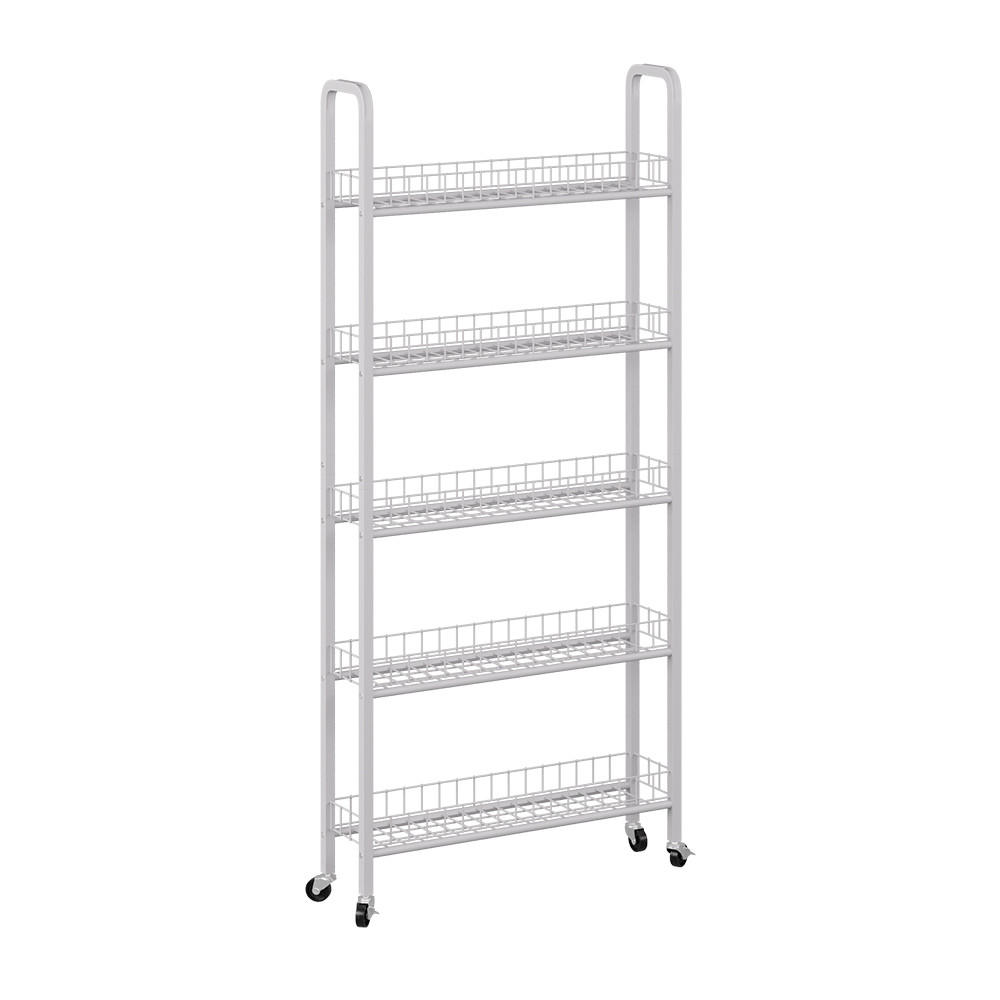 MOBIL PIEDESTAL Rolivo Vit 58 x 15 cm med 5 fack 129.5/58/15 cm