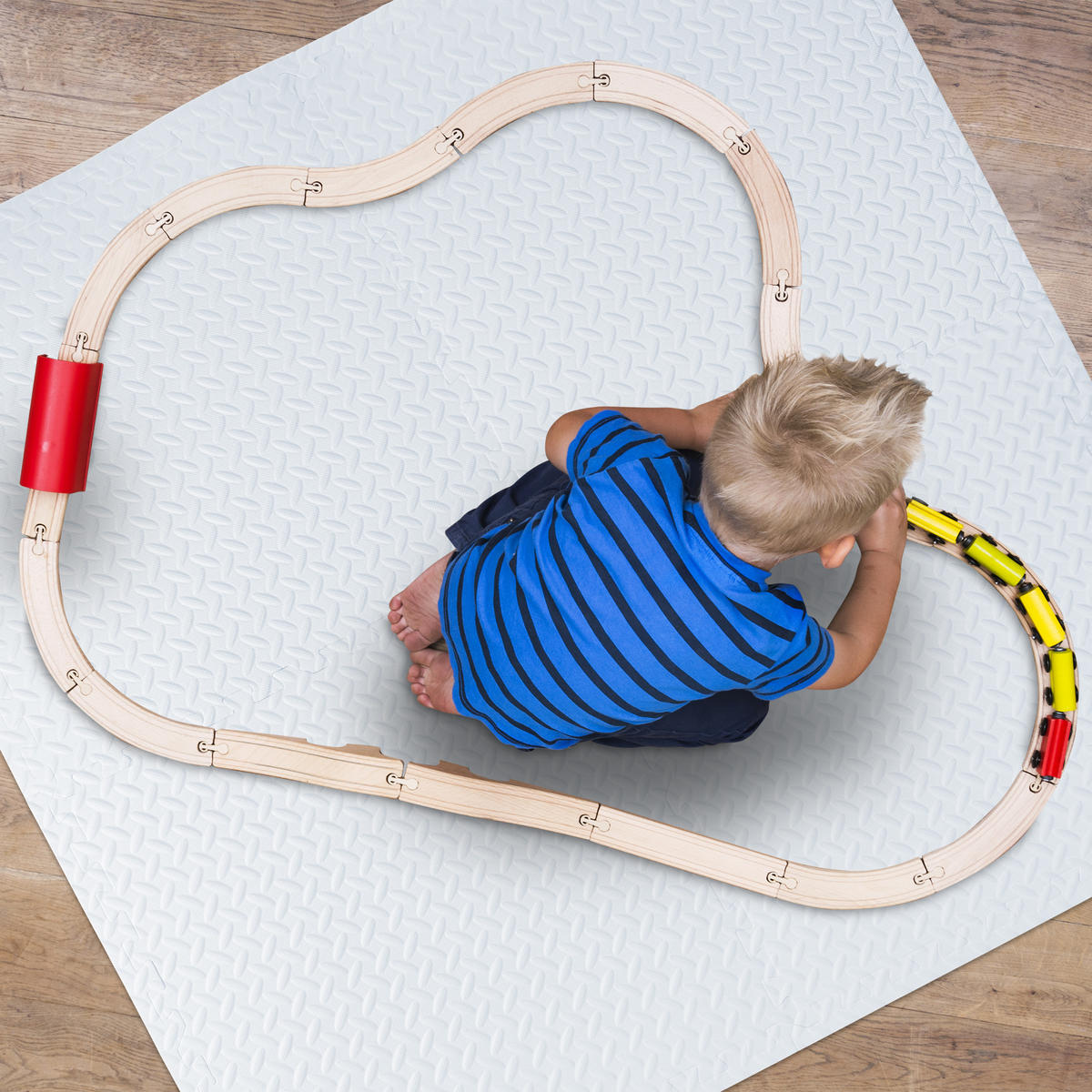 8XBODENSCHUTZMATTE - Weiß, Kunststoff (60/60cm) - Relaxdays