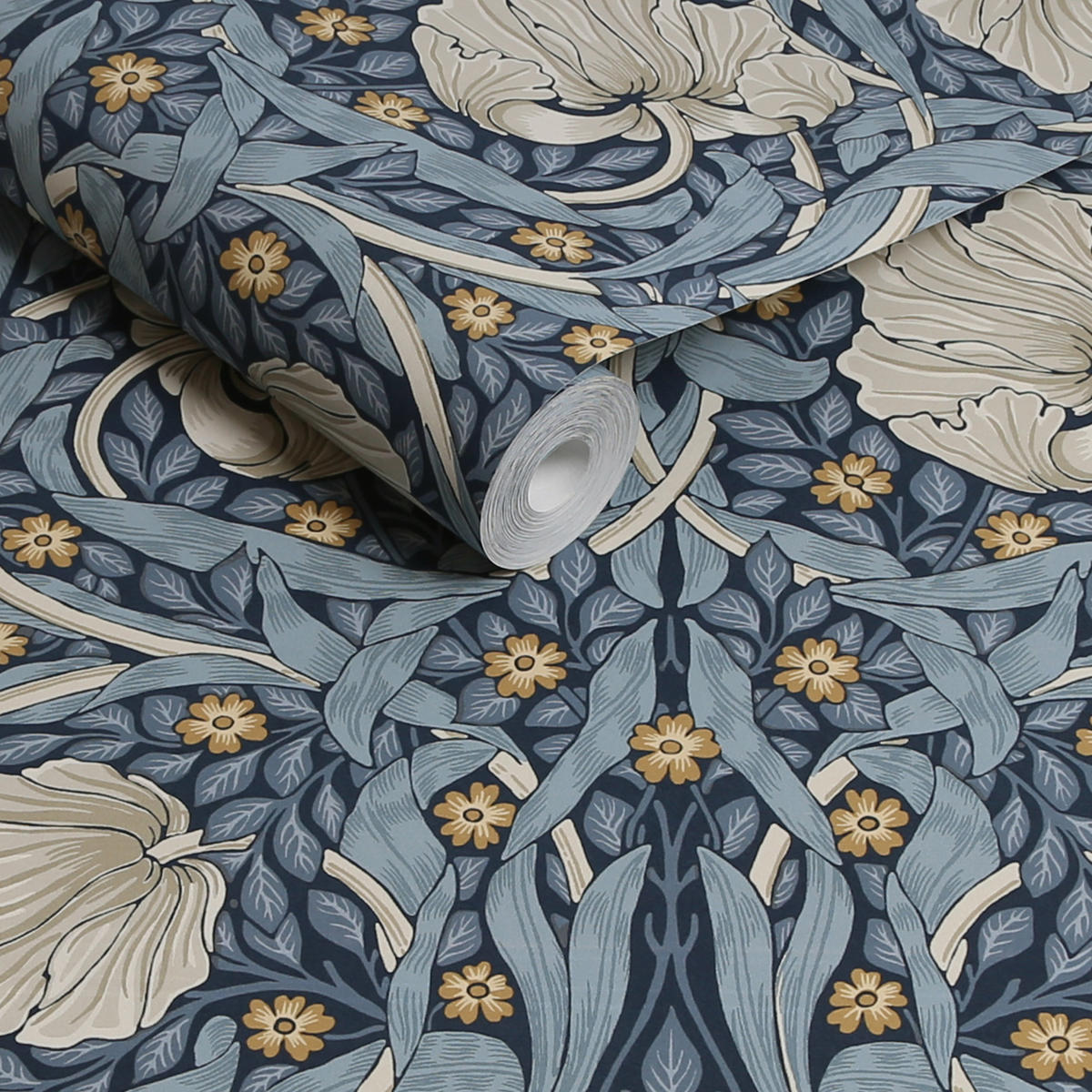 VLIESTAPETE Pimpernel Blue - Blau, Papier/Kunststoff (52/1000cm) - Graham & Brown