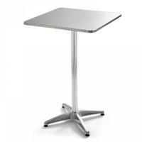 GARTENTISCH klappbar, Grau - Grau, Metall (70/70/110cm) - Oviala