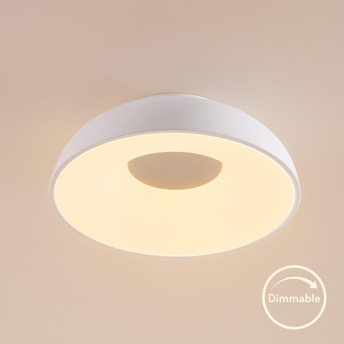 DECKENLEUCHTE Séline, Weiß, 40cm - Weiß, Metall (13/40/40cm) - KOSILUM