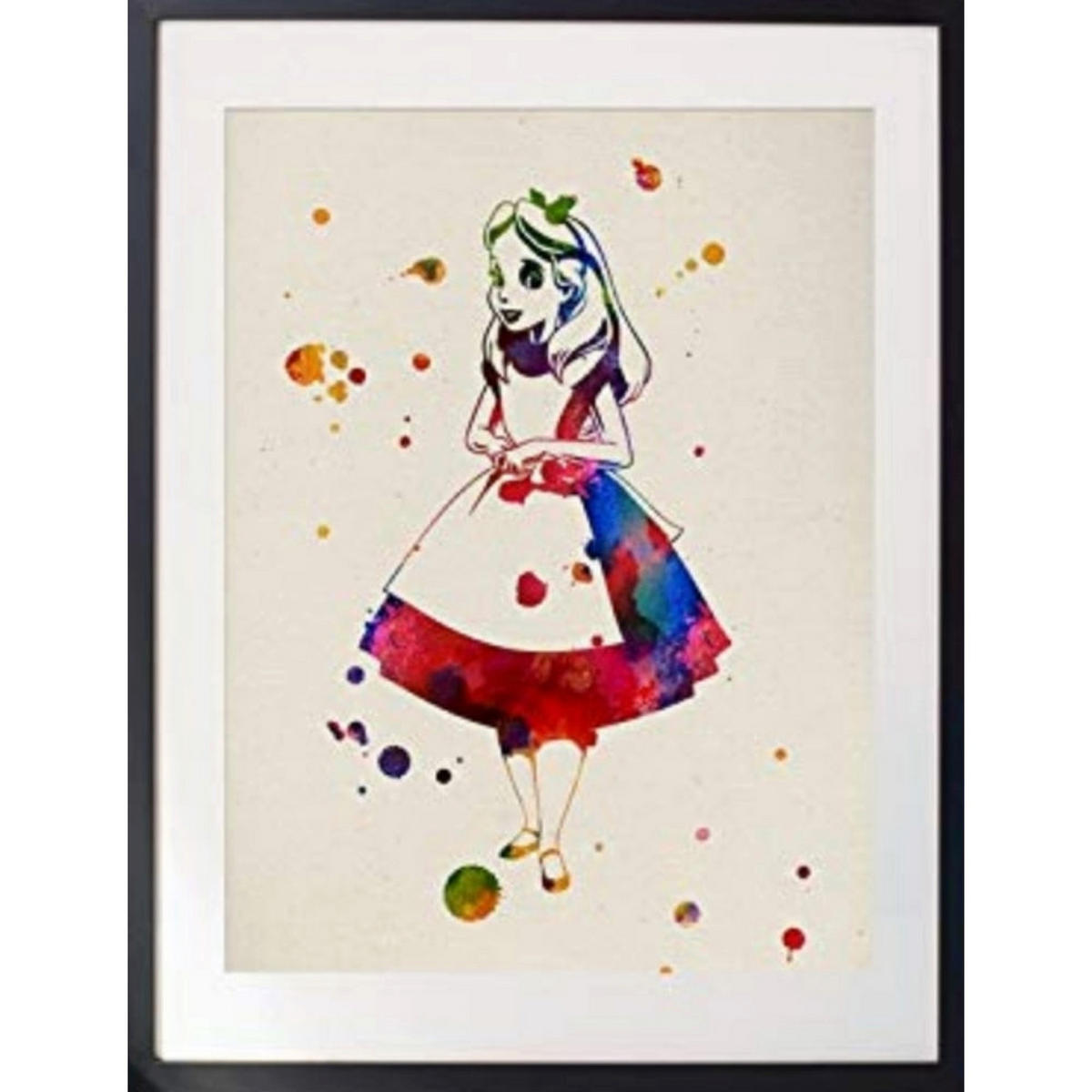 POSTER Alfred Hitchcock A4 Schwarzer Rahmen - Schwarz, Papier (29.7/5/21cm) - Nacnic