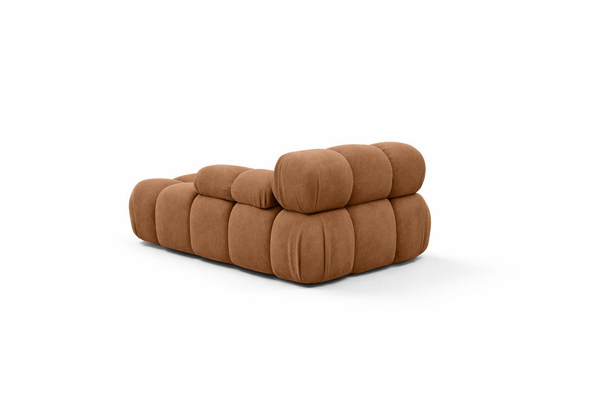 CHAISELONGUE Modular, Veloursstoff Salvador, Dunkelbeige, Links, Selia - Dunkelgrau/Beige, Holz (95/70/160cm) - Kaiser Möbel