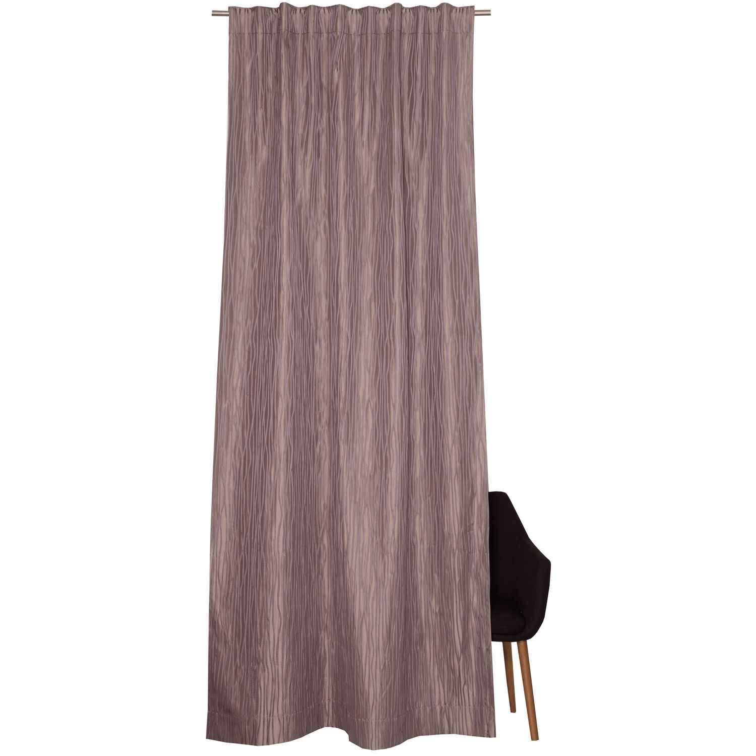 SCHLAUFENSCHAL IN 3D OPTIK CLAIRE blickdicht - Mauve, Textil (130/0.5/250cm) - Schöner Wohnen