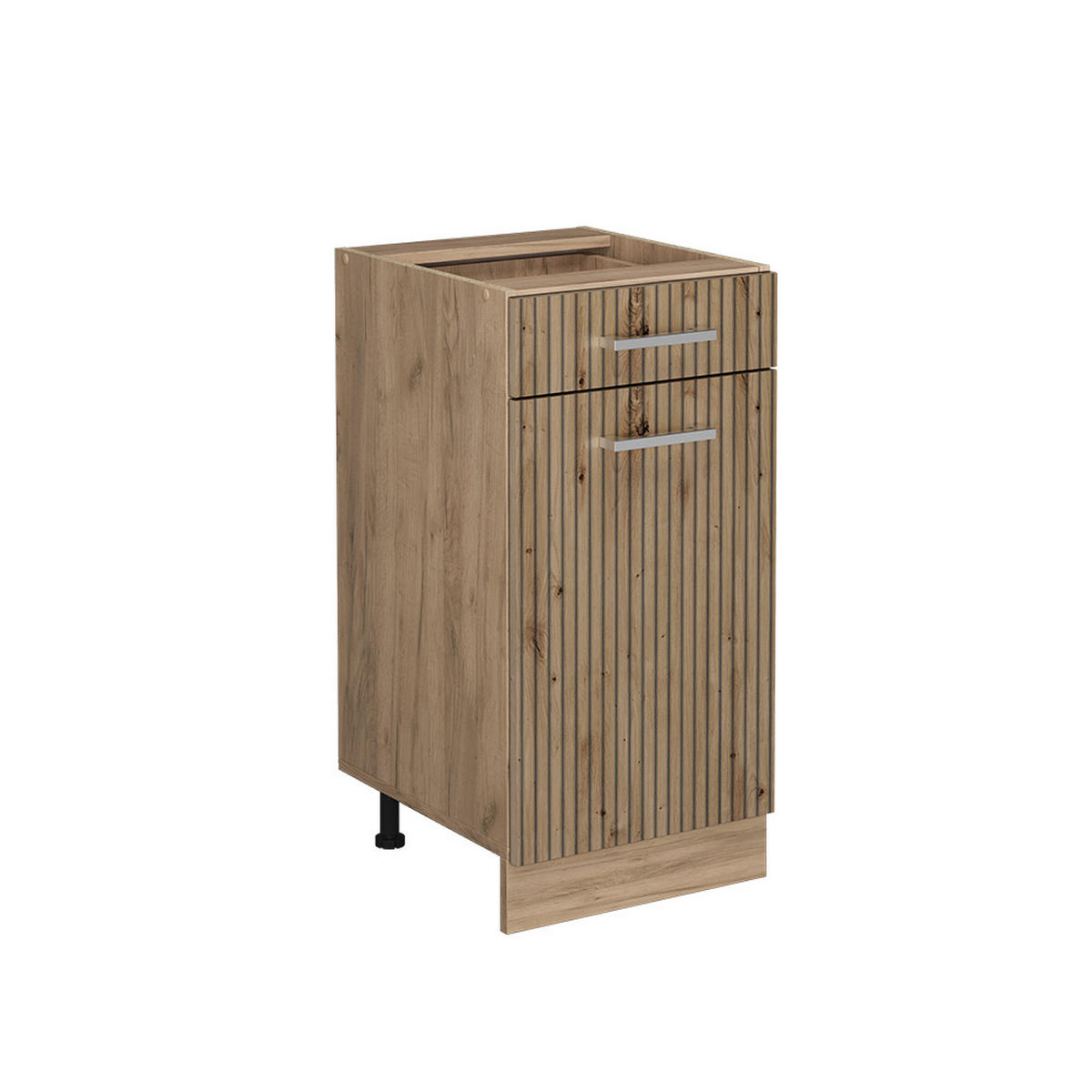 KÜCHENUNTERSCHRANK R-Line Artisan-Eiche 40 cm ohne AP - Honigeiche/Eiche Wotan, Holzwerkstoff (40/81.6/46cm) - Vicco