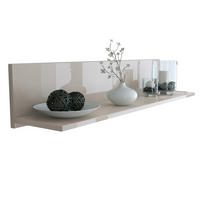 WANDREGAL Skadu Sandgrau Hochglanz - Sandfarben, Holzwerkstoff (97.5/18.5/18.5cm) - Vladon