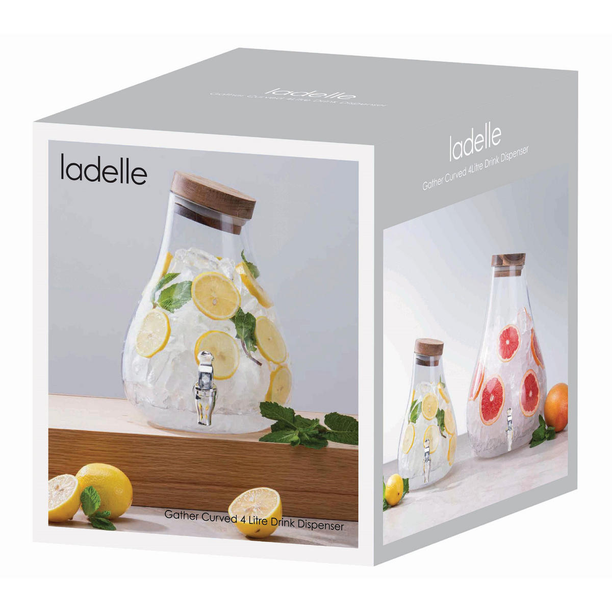 GETRÄNKESPENDER Gather - Klar, Glas (4L) - Ladelle