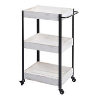 SERVIERWAGEN Weiß - Weiß, Holz (47/79/31cm) - MCW