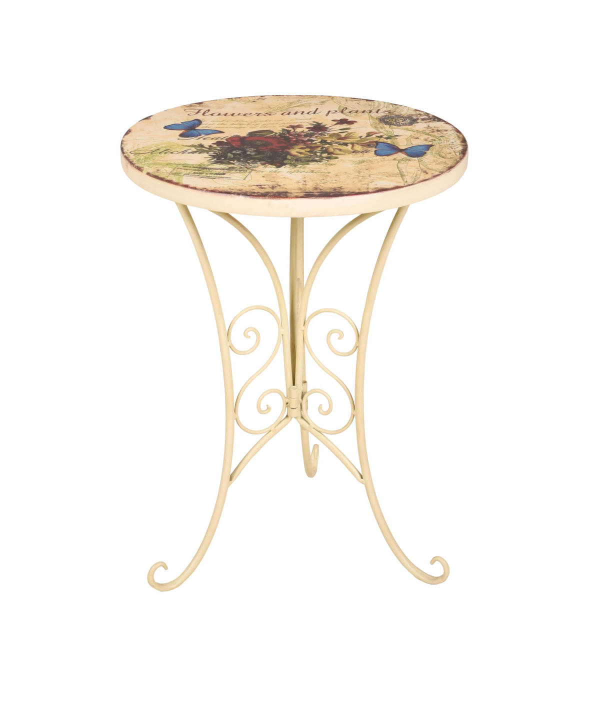 GARTENTISCH Selma 2er Set Garten - Beige, Metall (38/38/53cm) - DELUKE