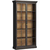 VITRINE KATRIA, Schwarz - Schwarz, Holzwerkstoff (103/200/37cm) - KONSIMO®