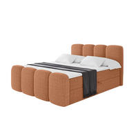 BOXBETT mit Matratze H4 und Lattenrost - NINA-Z - 120x200 cm - Apricot - Orange, Holzwerkstoff (120/200cm)