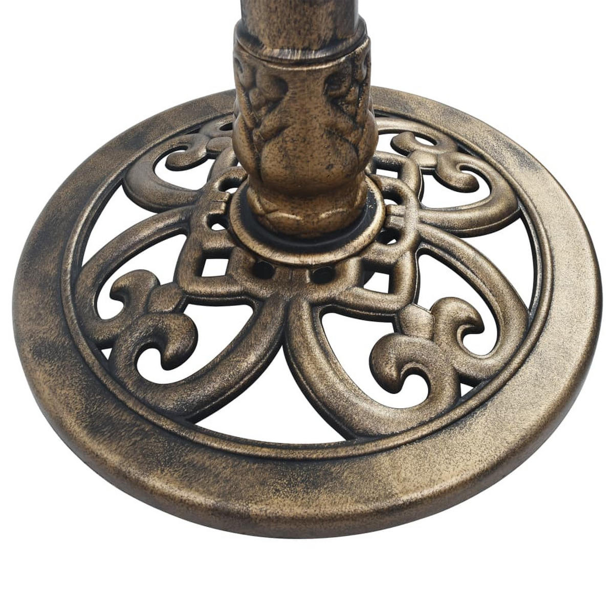 VOGELBAD Mit Springbrunnen Bronzen 50/91 Cm Kunststoff - Bronzefarben, Kunststoff (50/91/50cm) - vidaXL