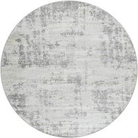 KURZFLORTEPPICH Rund Ø 160 cm Grau - Grau, Naturmaterialien/Textil (160/160cm) - LIVABLISS