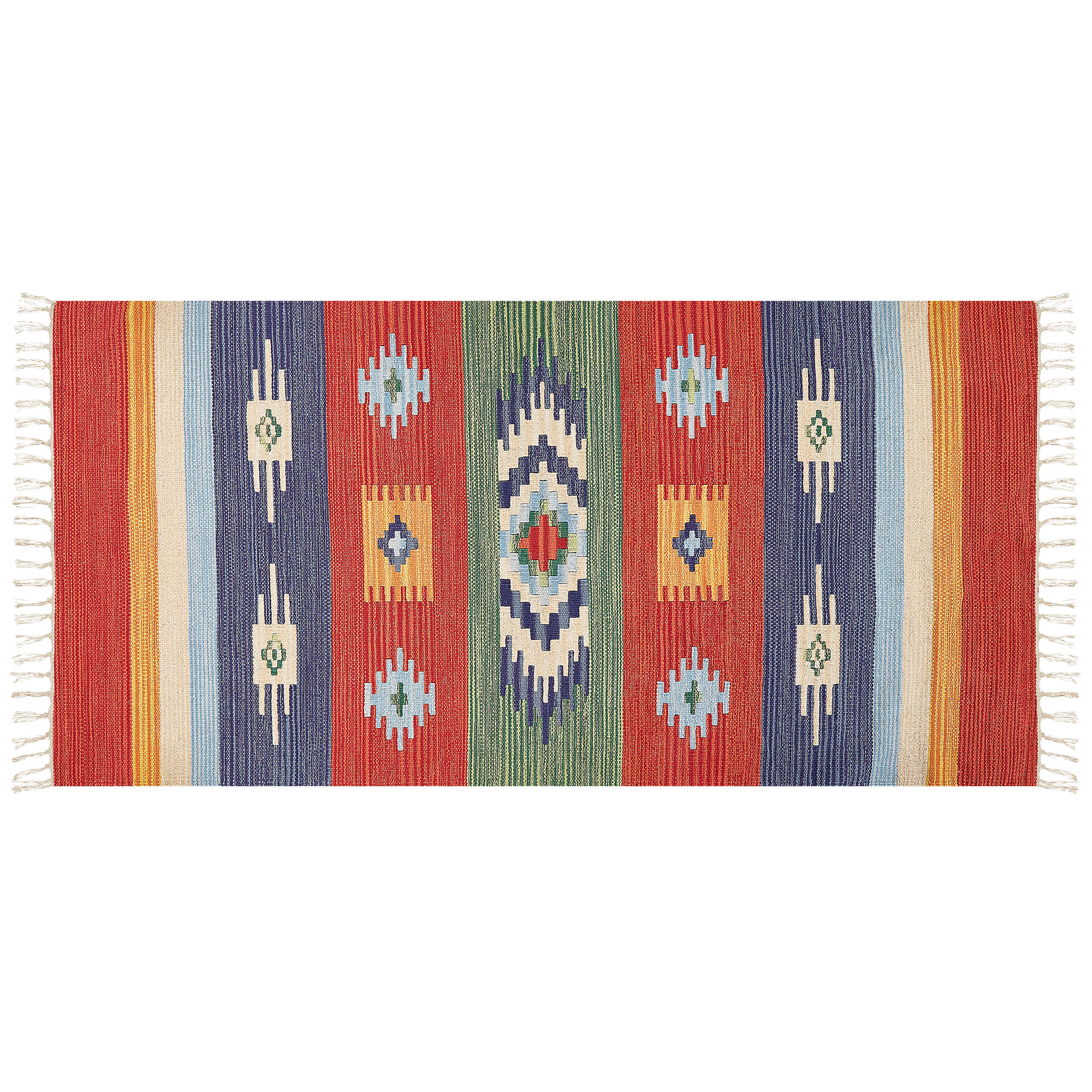 KELIM-TEPPICH Kamaris 150/80 cm - Multicolor, Textil (80/150cm) - Beliani