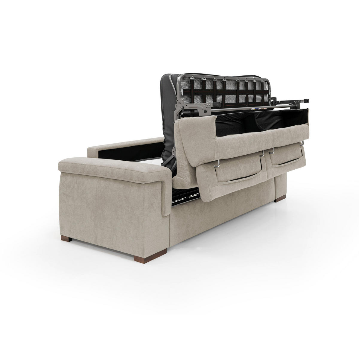 SCHLAFSOFA Giunone - Creme, Textil (220/100/95cm) - Divani.store