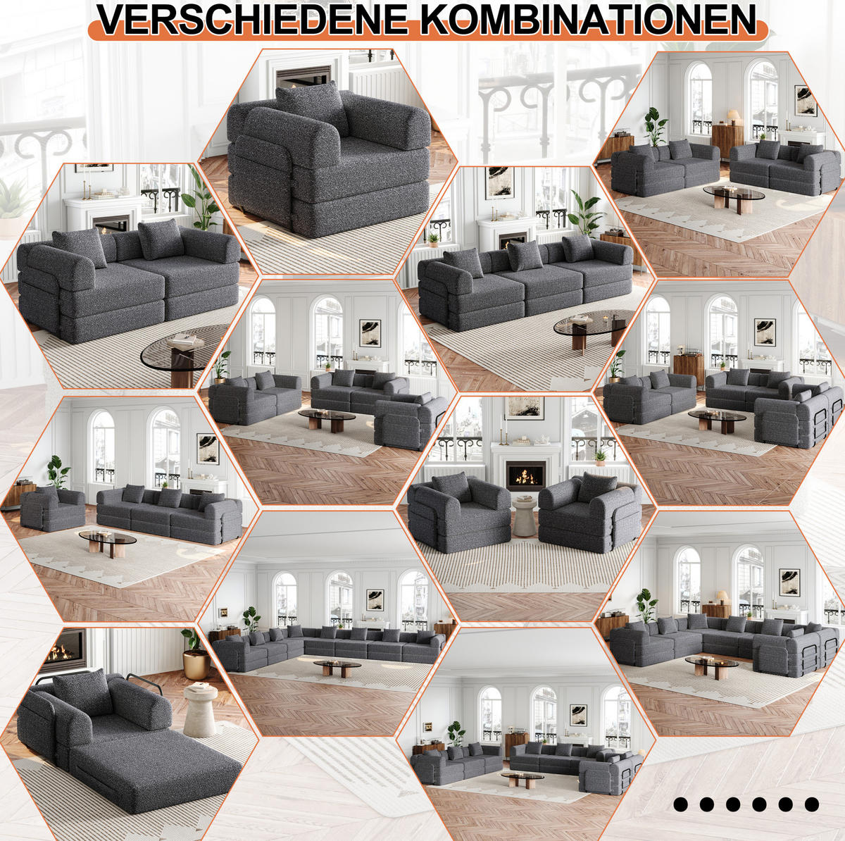 ROZKLÁDACÍ křeslo z žinylky 181x94x49 cm šedé 2 v 1 s úložným prostorem v područce a ocelovou konstrukcí - šedá, textil (94/49.5/181.6cm) - Modfu