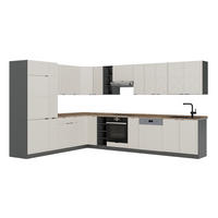 ECKKÜCHE Fame-Line, GrauBeige/Anthrazit, 347 x 257 cm, AP Eiche - Greige/Anthrazit, Holzwerkstoff (347/206.8/60cm) - Vicco