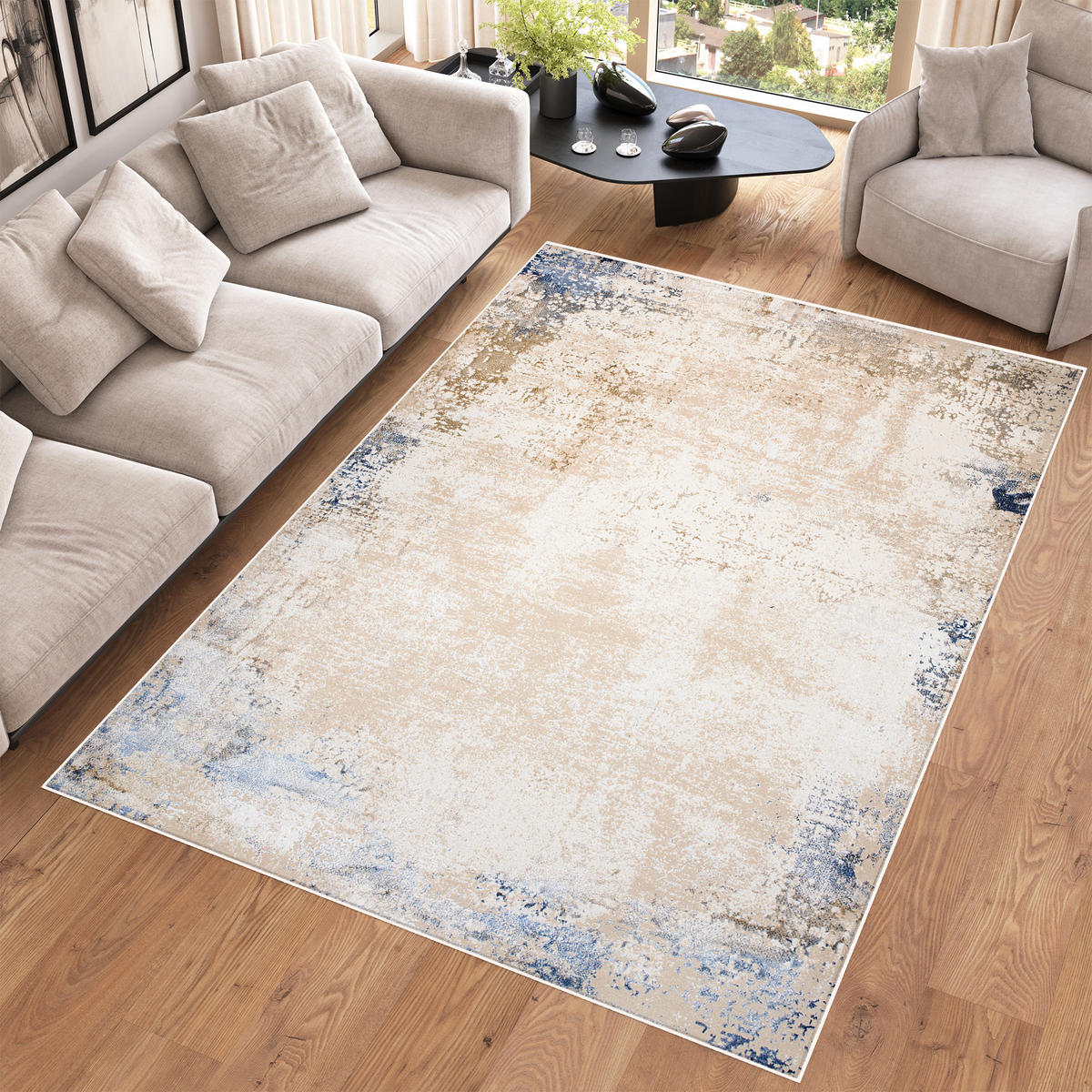 TEPPICH HERA Creme 140/200 cm - Creme, Textil (140/200cm) - Tapiso