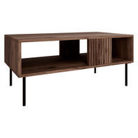 COUCHTISCH Tacos - Schwarz/Braun, Holzwerkstoff/Metall (55/100/46cm) - MIRJAN24