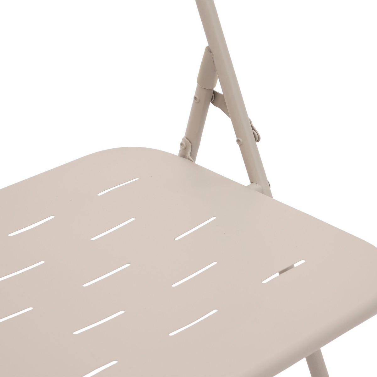 BALKONSET BISTRO SET,klappbar,Metall,für 2 Personen,Beige - Beige, Metall - LVHOM