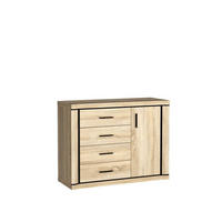 KOMMODE Dallas D-3 Eiche Sonoma - Sonoma Eiche, Holzwerkstoff (117/91/45cm)