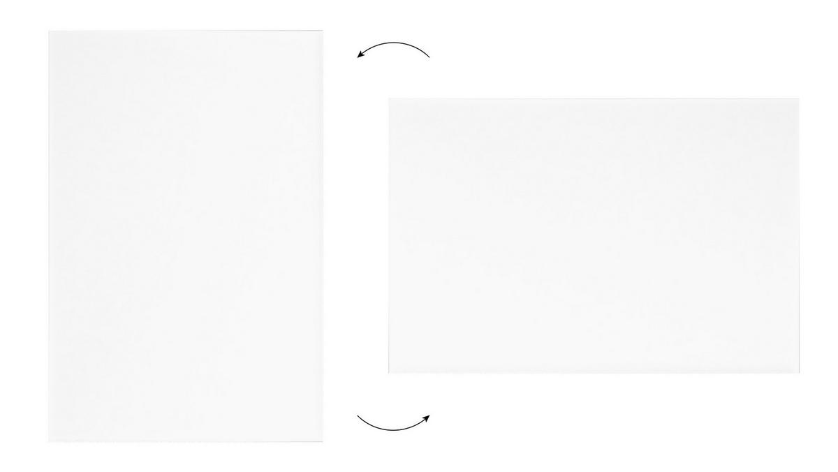 GLASTAFEL – matt magnetisch, 150x100 cm - Weiß, Glas (150/100/0.7cm) - ALLboards