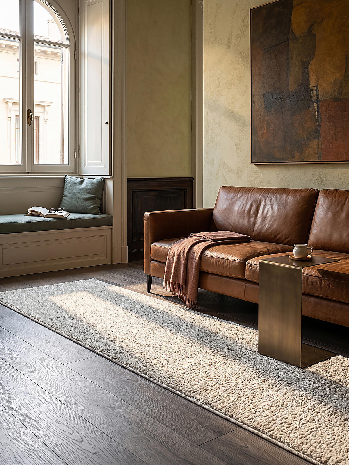 TEPPICHLÄUFER Uni BORMIDA Polypropylen Creme 60 x 110 cm - Beige, Textil (60/110cm) - KADIMA DESIGN