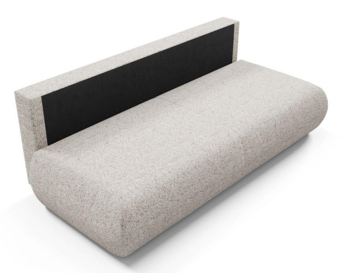 SITZSOFA Beige PENTI Schlaffunktion PUENTE Stoff - Beige, Textil (214/74/100cm) - Sepro Meble