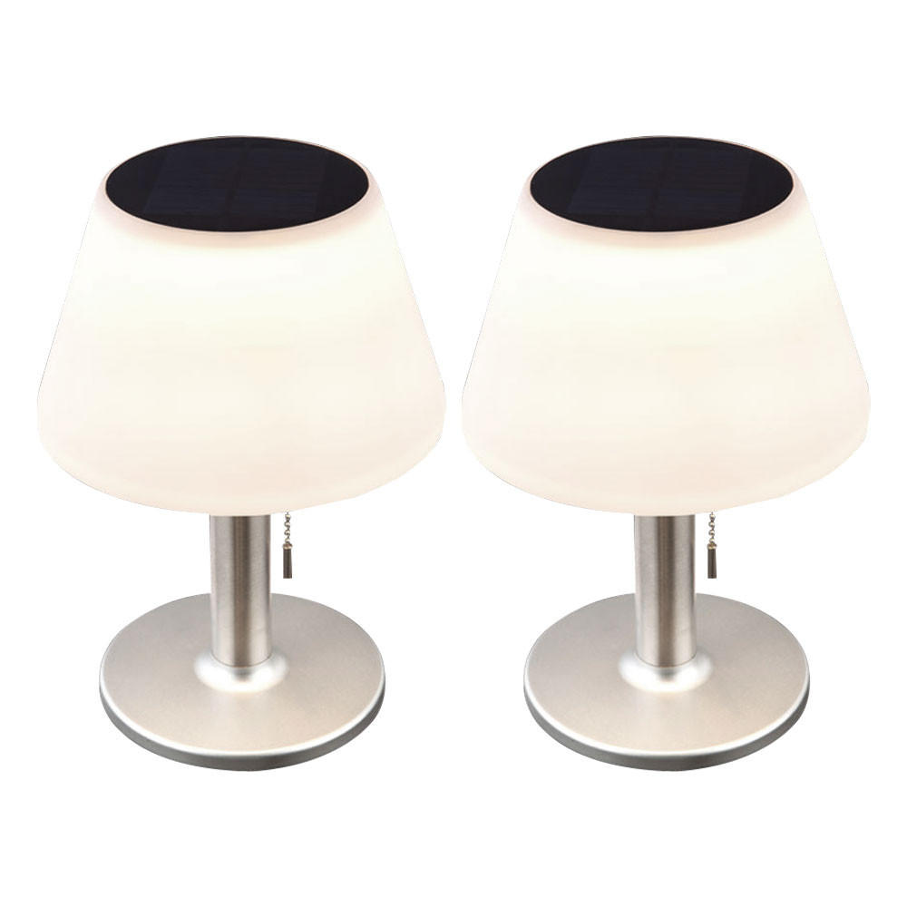LED AUSSENLEUCHTE Metall Silber 2er Set - Silberfarben, Metall (18.5/18.5/28cm)