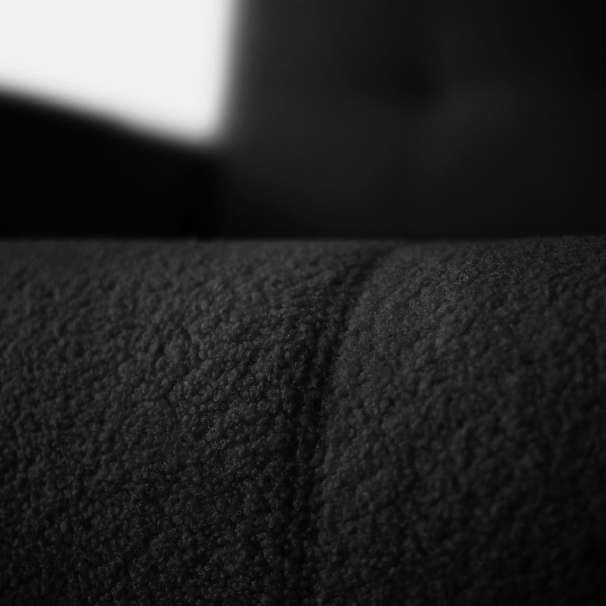 ECKSOFA Viola in L-Form, schwarz, Lammfelloptik, 261 x 143 cm mit Schlaffunktion und Bettkasten - Schwarz, Textil (261/143cm) - Margaret Hadas24