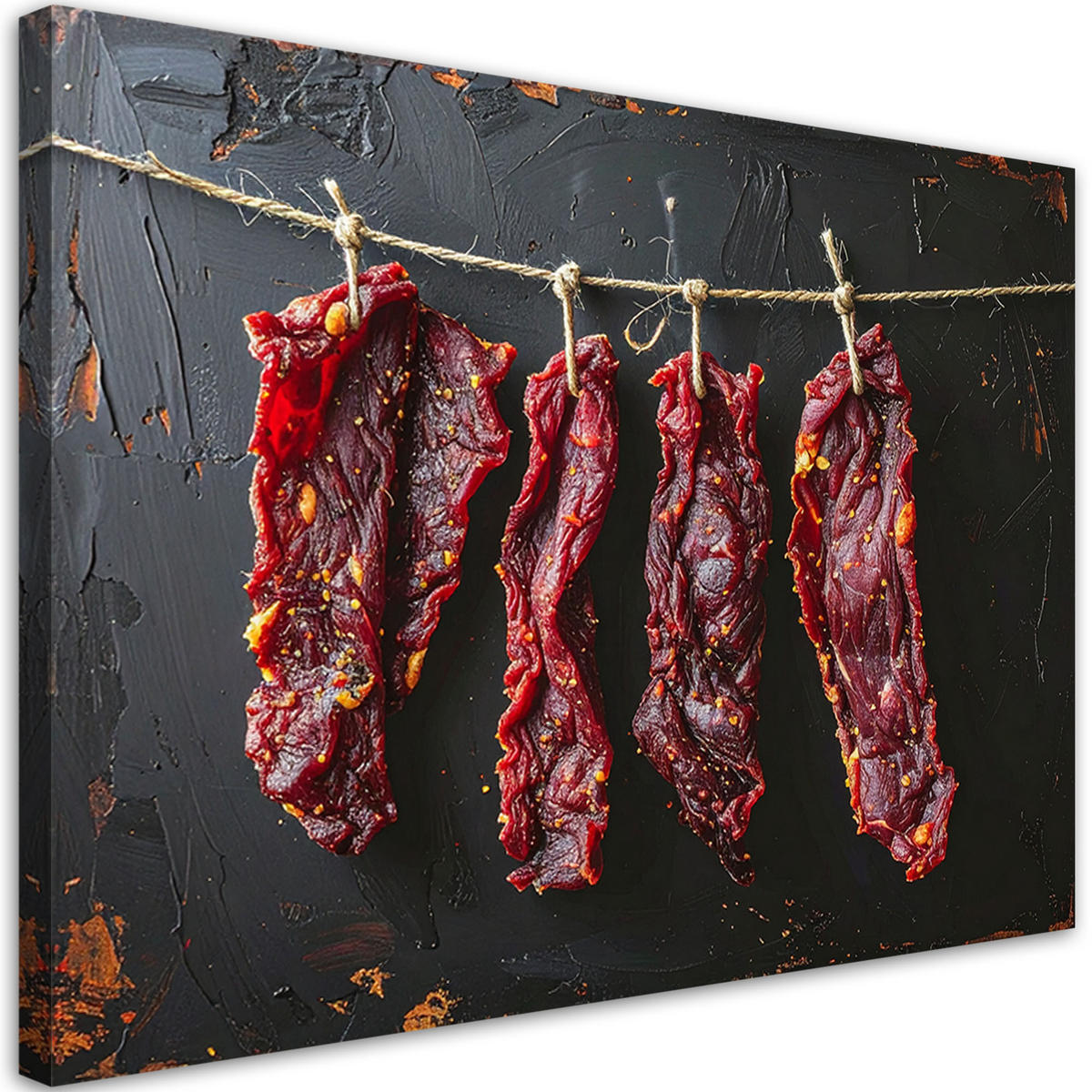 LEINWANDBILD Essen & Trinken 120x80cm - Rot, Textil (120/80cm) - Feeby