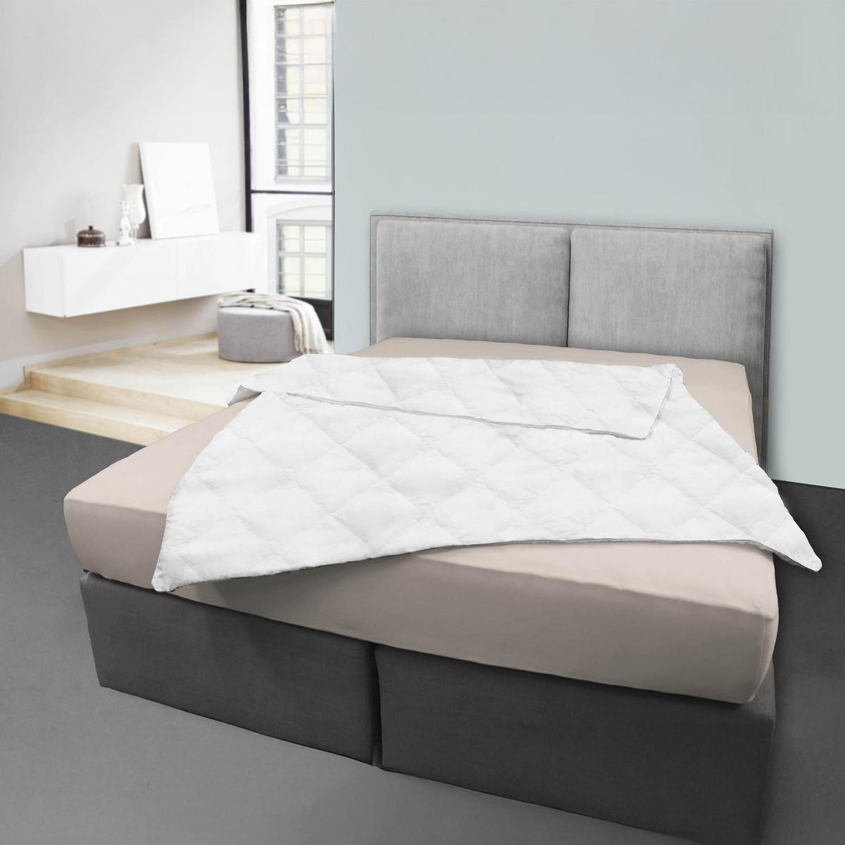 BETTDECKE Basic 135x200 cm - Weiß, Textil (135/200cm) - CloudComfort