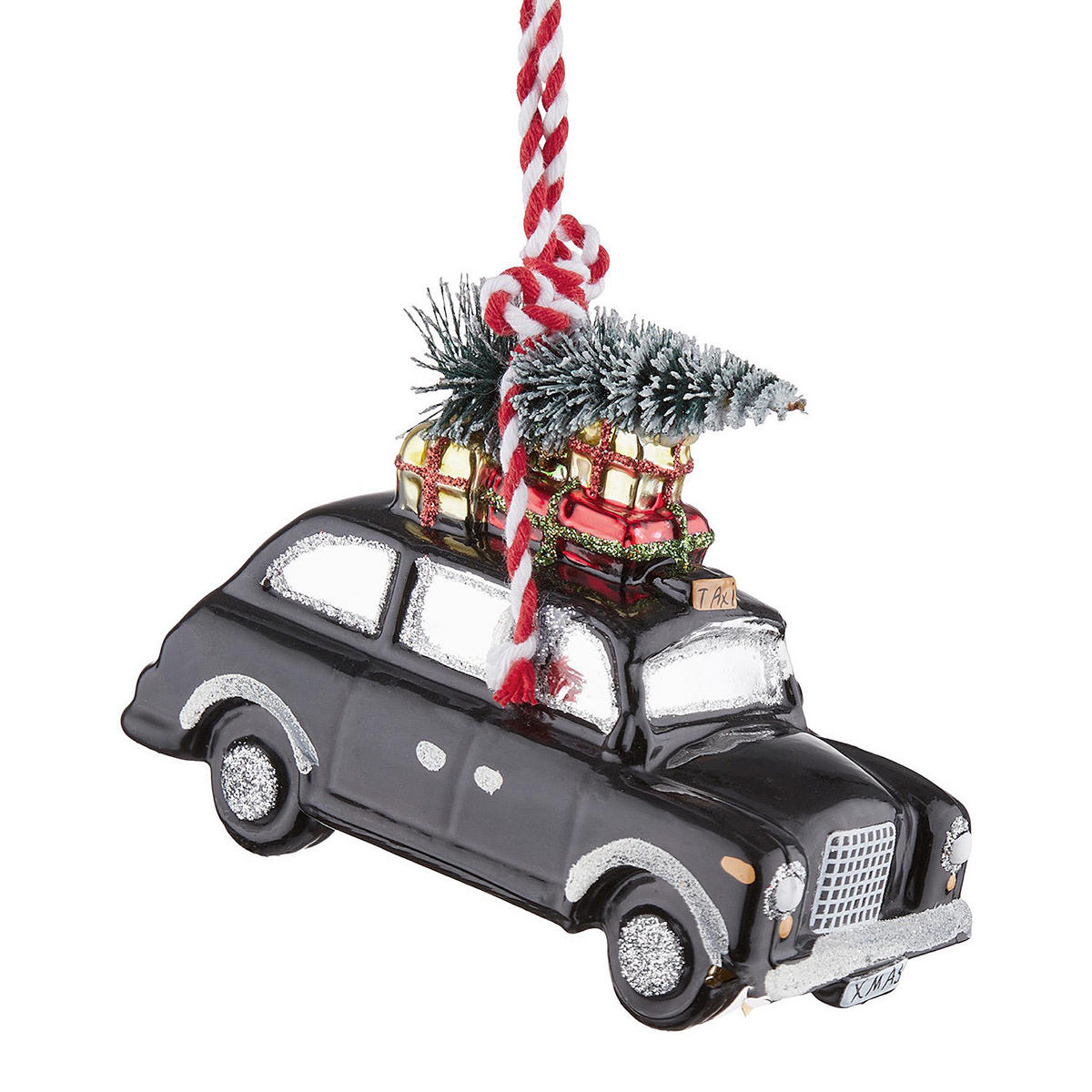 BAUMANHÄNGER Hang On Auto Mit Baum - Multicolor, Glas (5/8/11cm) - Butlers