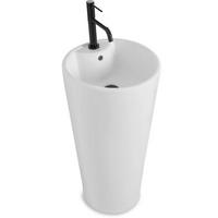 STANDWASCHBECKEN Rea Blanka - Weiß, Keramik (40/85/40cm) - REA