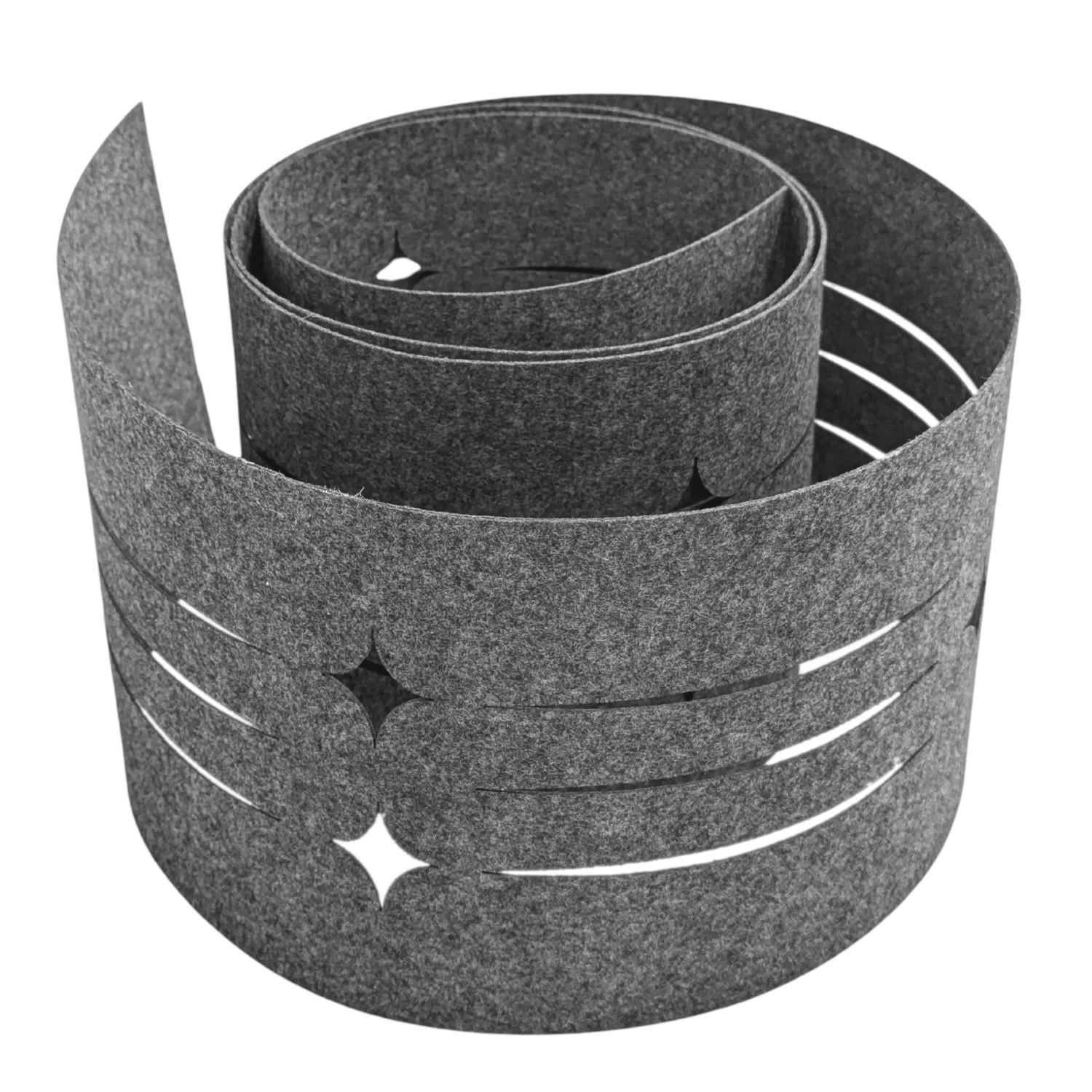 SICHTSCHUTZSTREIFEN Design Vlies Dekor Starline Einzelstreifen Schwarzgrau 2,55m - Schwarz, Kunststoff (260/19cm) - ZAUN|ZU