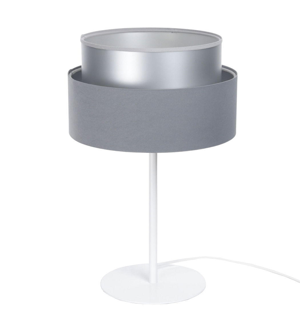 TISCHLAMPE Grau 30/45 cm - Silberfarben, Kunststoff (30/0.7/45cm) - ONZENO