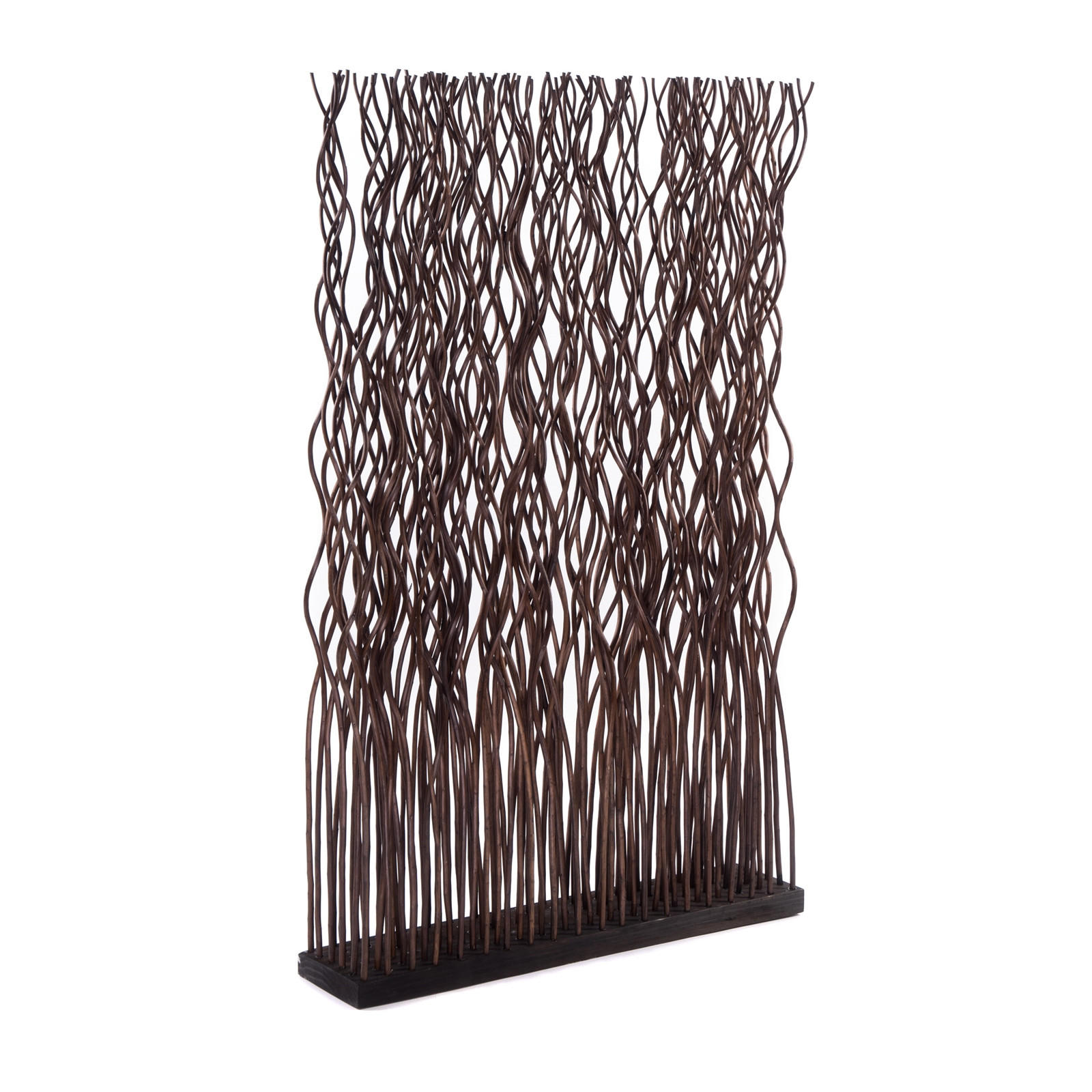 RAUMTEILER Kinki Weidenholz gewellt braun - Braun, Naturmaterialien (70/110/17cm) - CREEDWOOD