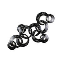 WANDDEKO Schwarz-Weiß 107/61 cm - Schwarz, Metall (3.1/61/7cm) - KUNSTLOFT