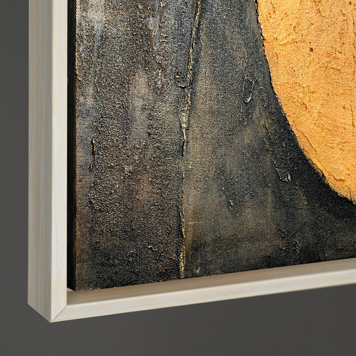 GEMÄLDE Harmonie der Kurven Schattenfugenrahmen Beige 120x80 cm - Beige, Holz (120/80cm) - YS-art gallery