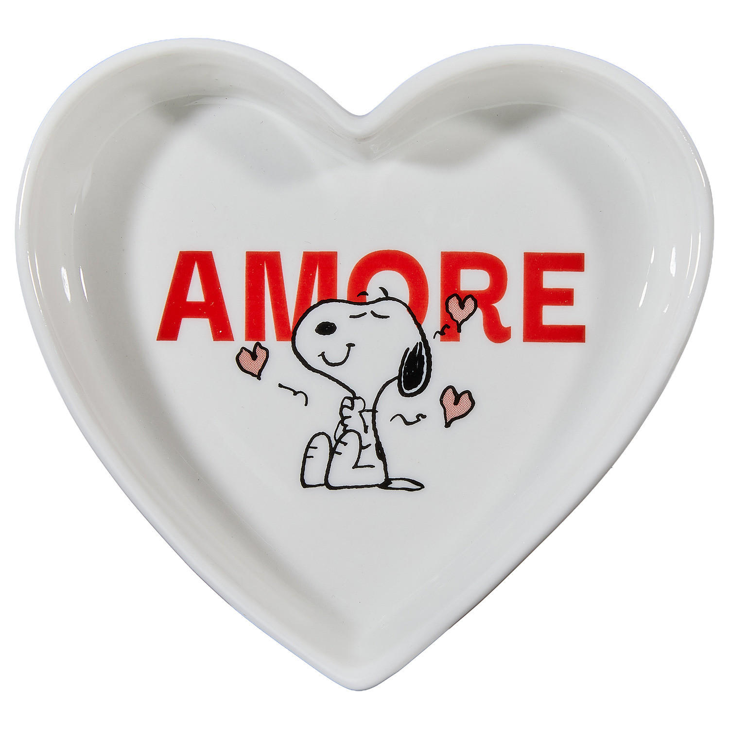DEKOTELLER Peanuts Herz Amore - Weiß, Keramik (2cm) - Butlers