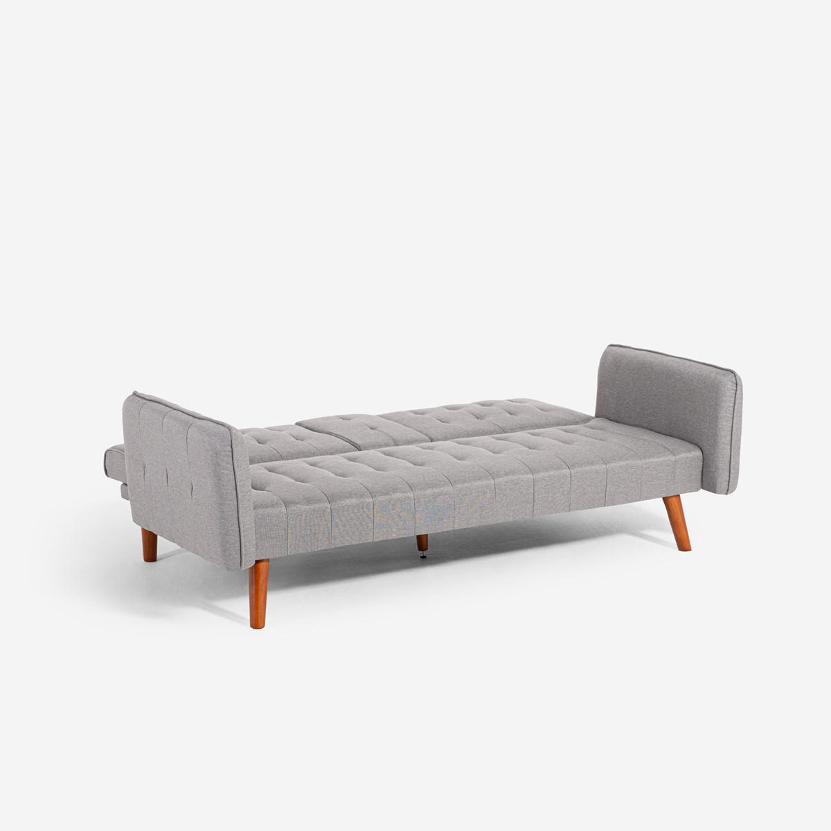 SCHLAFSOFA verstellbar Ember - Grau - Grau, Textil (180/78/88cm) - Pasmara